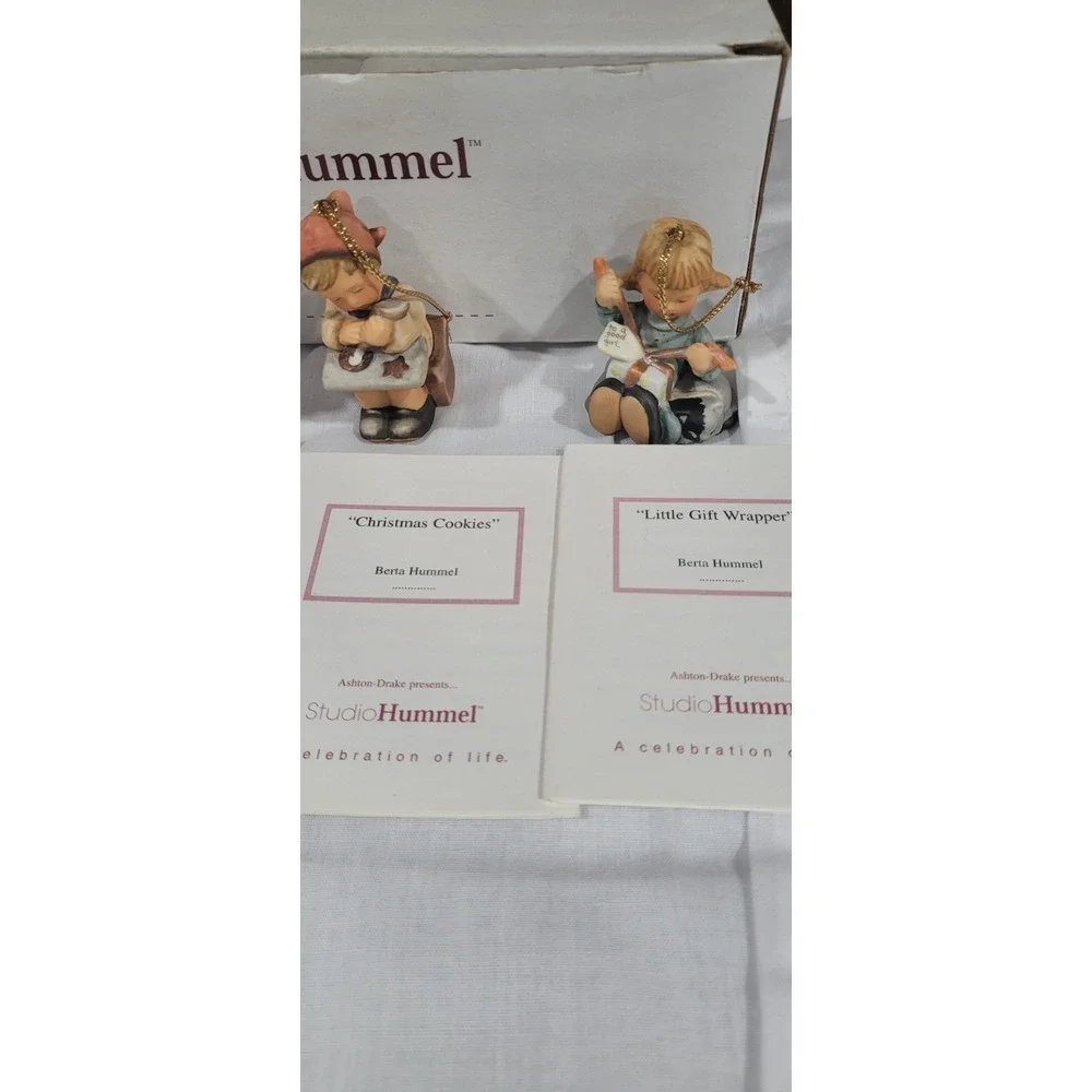 Studio Hummel Ornaments Set Of 4 With Certificate Of Authenticity